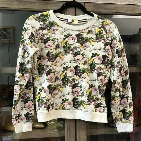 Msgm floral sweatshirt top, size S - Picture 1 of 7